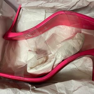 Christian Louboutin Just nothing PVC and patent leather mules 85cm
